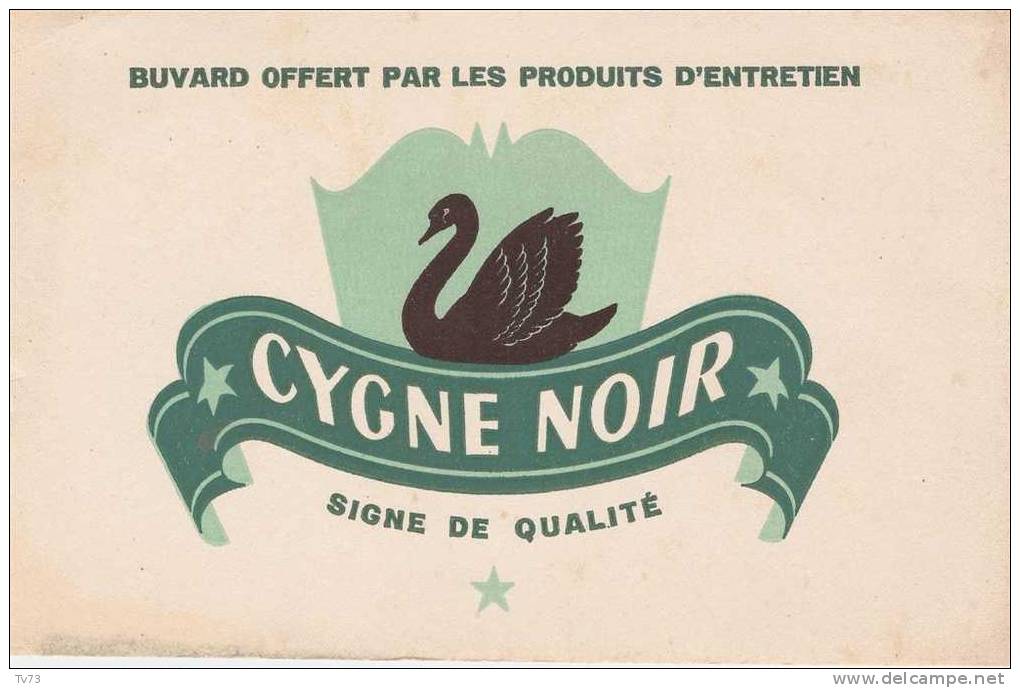 #Bv017 - Buvard : Cygne Noir - Produits Ménagers