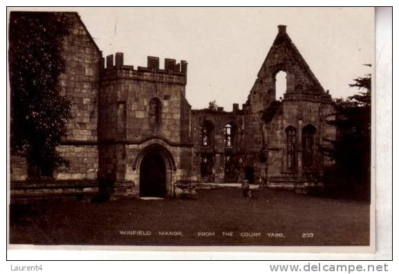 Old - Vintage Great Britain Postcard - Carte Ancienne De Grande Bretagne - Winfield Manor - Derbyshire