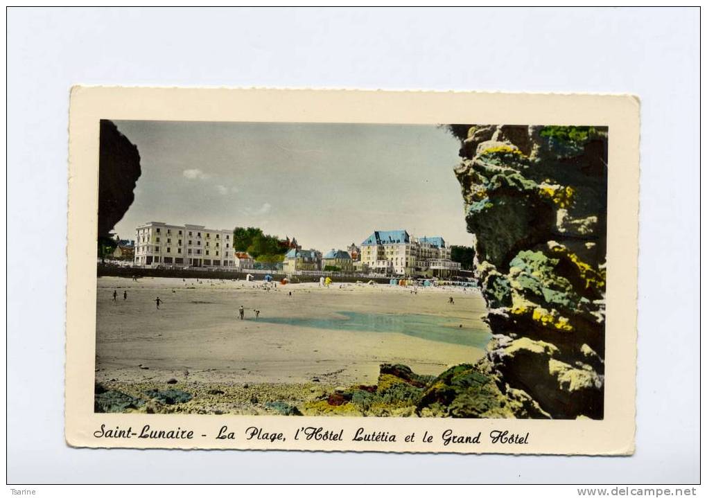 35 - La Plage L'hotel Lutétia Et Le Grand Hotel à St Lunaire - Saint-Lunaire