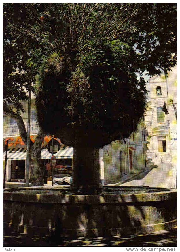 Carte Postale  83. Le Beausset  Et La Fontaine De La Place Trés Beau Plan - Le Beausset