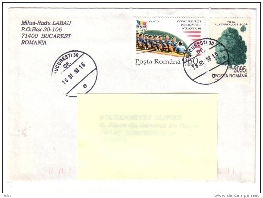 ROUMANIE Lettre Pour La France (1994) - Lettres & Documents