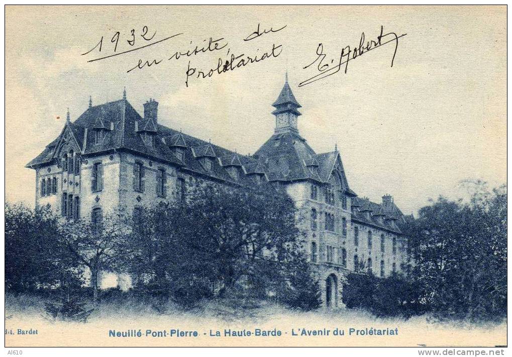 NEUILLE PONT PIERRE 1932 / LA HAUTE BARDE - Neuillé-Pont-Pierre