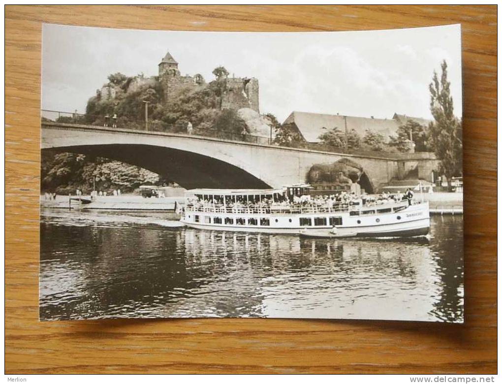 Hall Saale - Giebichenstein - Boat  1966   VF  D18797 - Houseboats