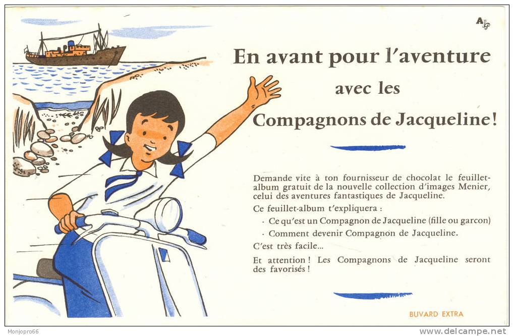 Buvard CHOCOLAT MEUNIER (Album Les Compagnons De Jacqueline) - Kakao & Schokolade