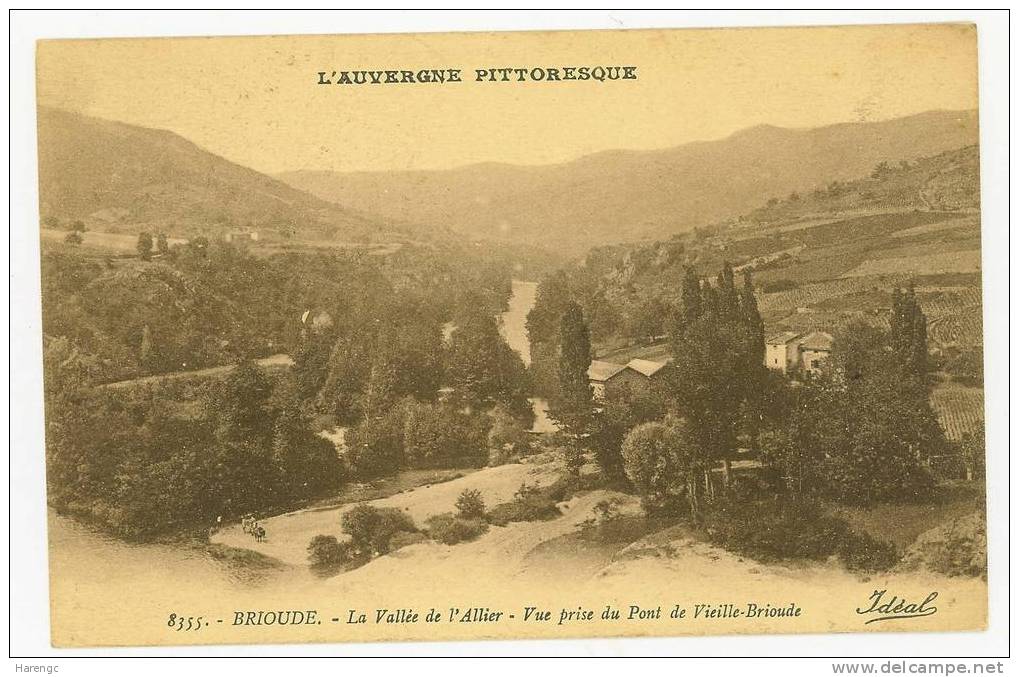 BRIOUDE VALLEE DE L'ALLIER PRISE DU PONT DE VIEILLE BRIOUDE  PRIX FIXE - Brioude