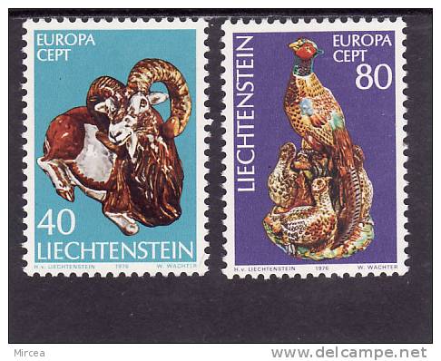 C5137 - Lichtenstein Yv.no.585/6 Neufs** - 1976