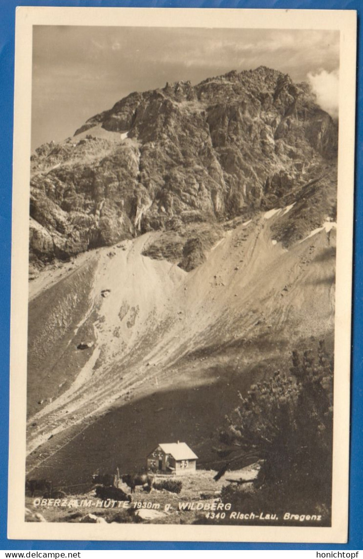 Österreich; Oberzalimhütte; Georg-Orth-Hütte; Stempel Brand Bei Bludenz; Hütte; 1939 - Bludenz
