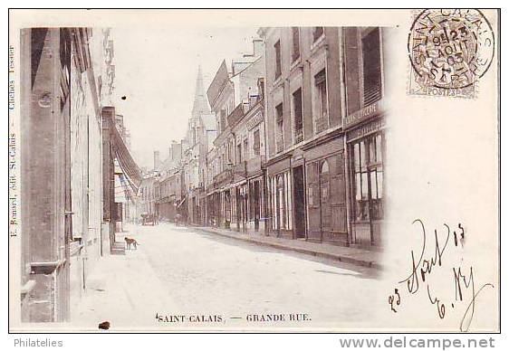 ST CALAIS  GRANDE RUE 1903 - Saint Calais
