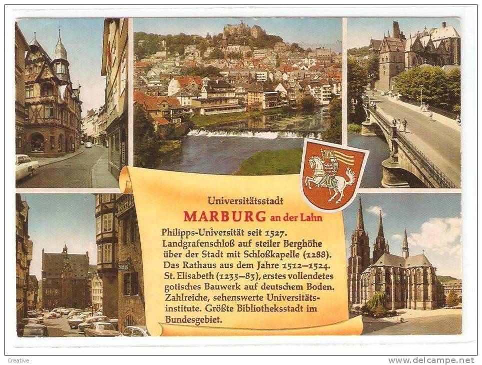 Universitätsstadt Marburg An Der Lahn +timbre Europa 1957-1982 Römische Verträge - Marburg