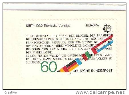 Universitätsstadt Marburg An Der Lahn +timbre Europa 1957-1982 Römische Verträge - Marburg