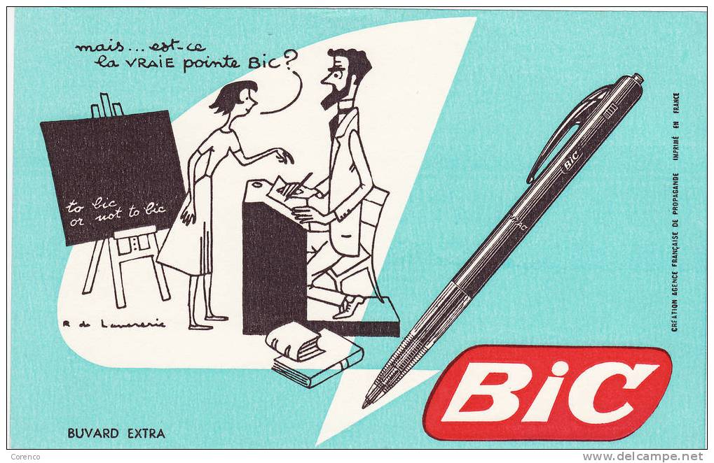 BIC   Est Ce La Vraie Pointe Bic  Illustrateur Laverie   N A Pas Servi   Bon état - B