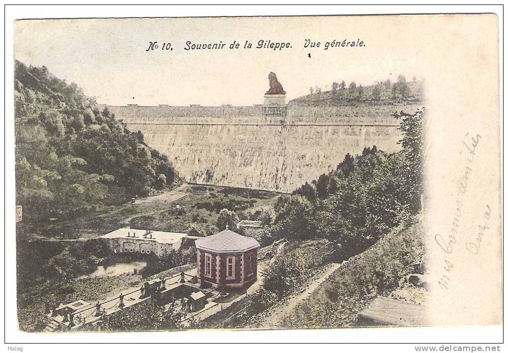 N° 10 Souvenir De La Gileppe Vue Générale - Gileppe (Barrage)