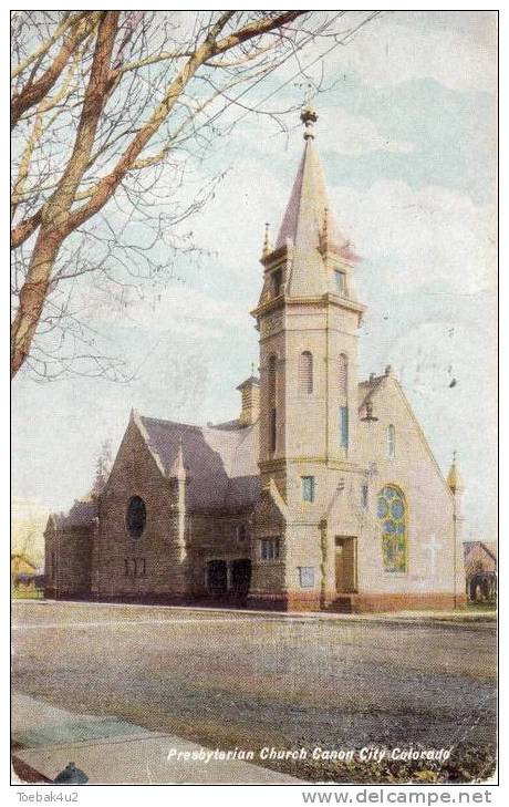 Colorado  -  Canon City  -  Presbyterian Church  -  1914 - Autres & Non Classés