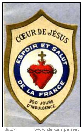 Religion - Lettre 28/09/1929 Avec RARE TIMBRE COEUR DE JESUS "Espoir & Salut De La France - 20 Jours D´Indulgence" - Religion & Esotericism