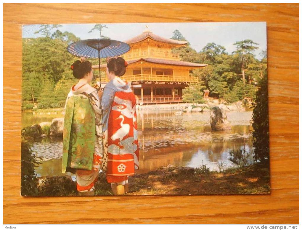 Japan -Maiko At Golden Pavillon - KYOTO    1976    VF D19029 - Kyoto