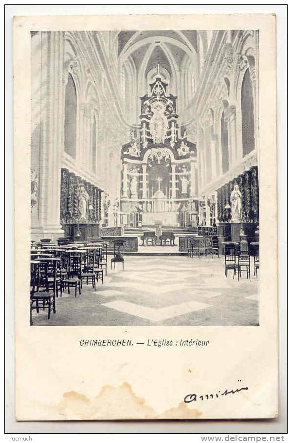 C2657 - GRIMBERGHEN - L' Eglise : Intérieur - Grimbergen