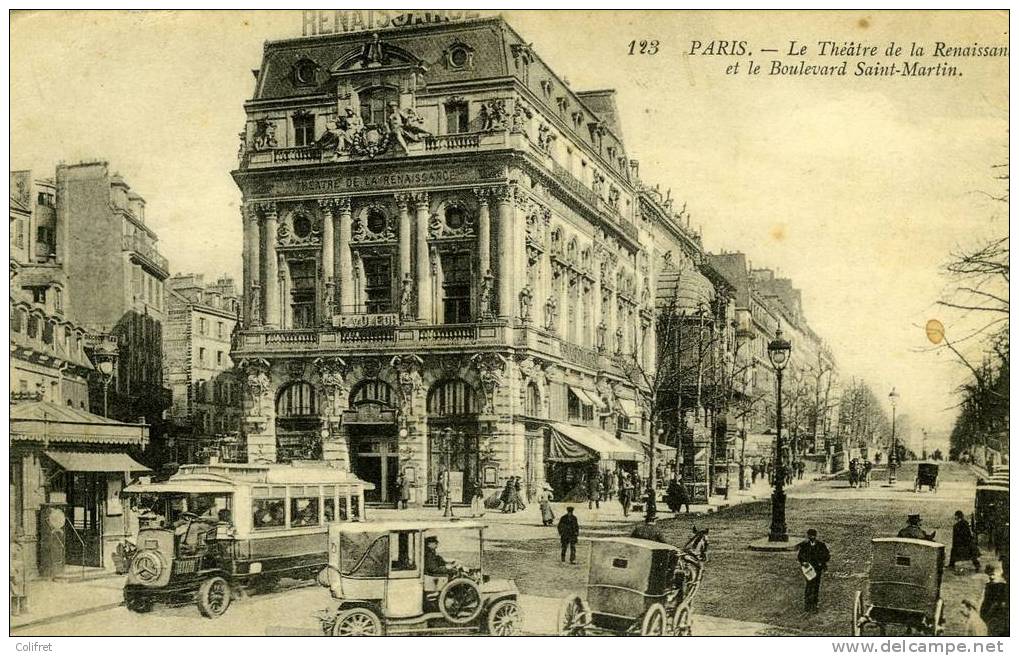 Paris - 123. Le Théâtre De La Renaissance Et Le Boulevard Saint-Martin - District 03