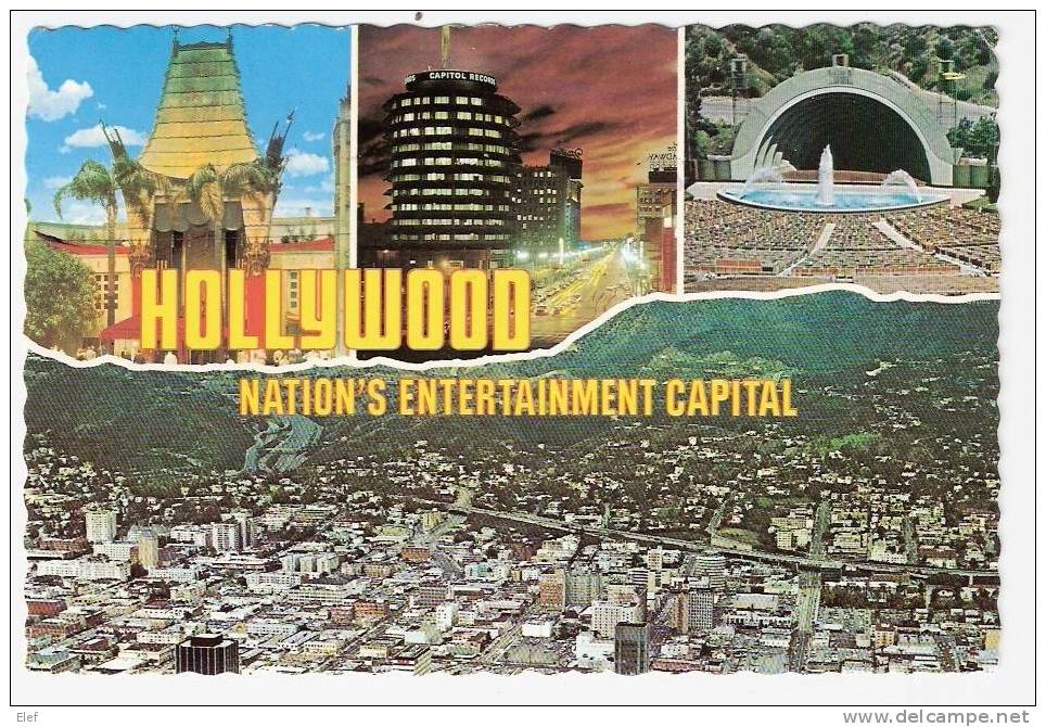 HOLLYWOOD (Los Angeles) : Chinese Theatre,Capitol Record's Tower, Hollywood Bowl ; 1979 ; TB - Los Angeles