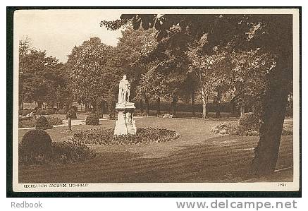 Recreation Ground & Statue Lichfield Stafford Staffordshire Postcard  - Ref 3 - Autres & Non Classés