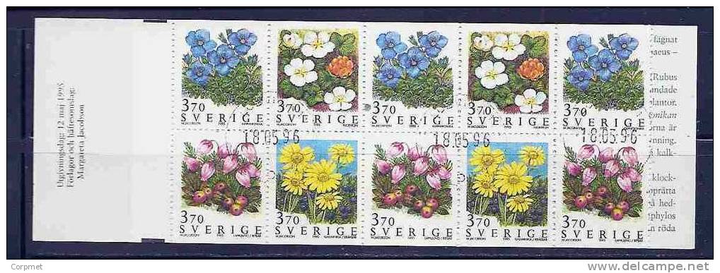 SWEDEN  - FLORA - FLOWERS - BOOKLET - CARNET - Yvert # C 1867 Complete - VF USED - 1981-..