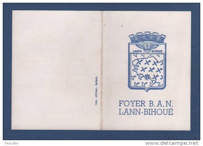 CARTE FOYER B.A.N. LANN-BIHOUE - CLUB PHOTO - Documents Historiques