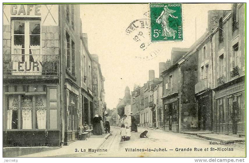 VILLAINES LA JUHEL Grande Rue Et St Nicolas - Villaines La Juhel