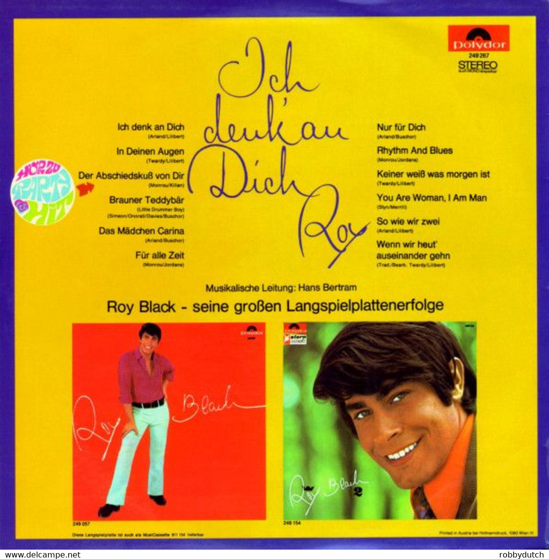 * LP * ROY BLACK - ICH DENK' AN DICH (Germany 1968 Ex-!!!) - Other - German Music