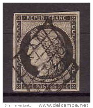 2315) Frankreich Mi.Nr.3x Gestempelt - 1849-1850 Ceres