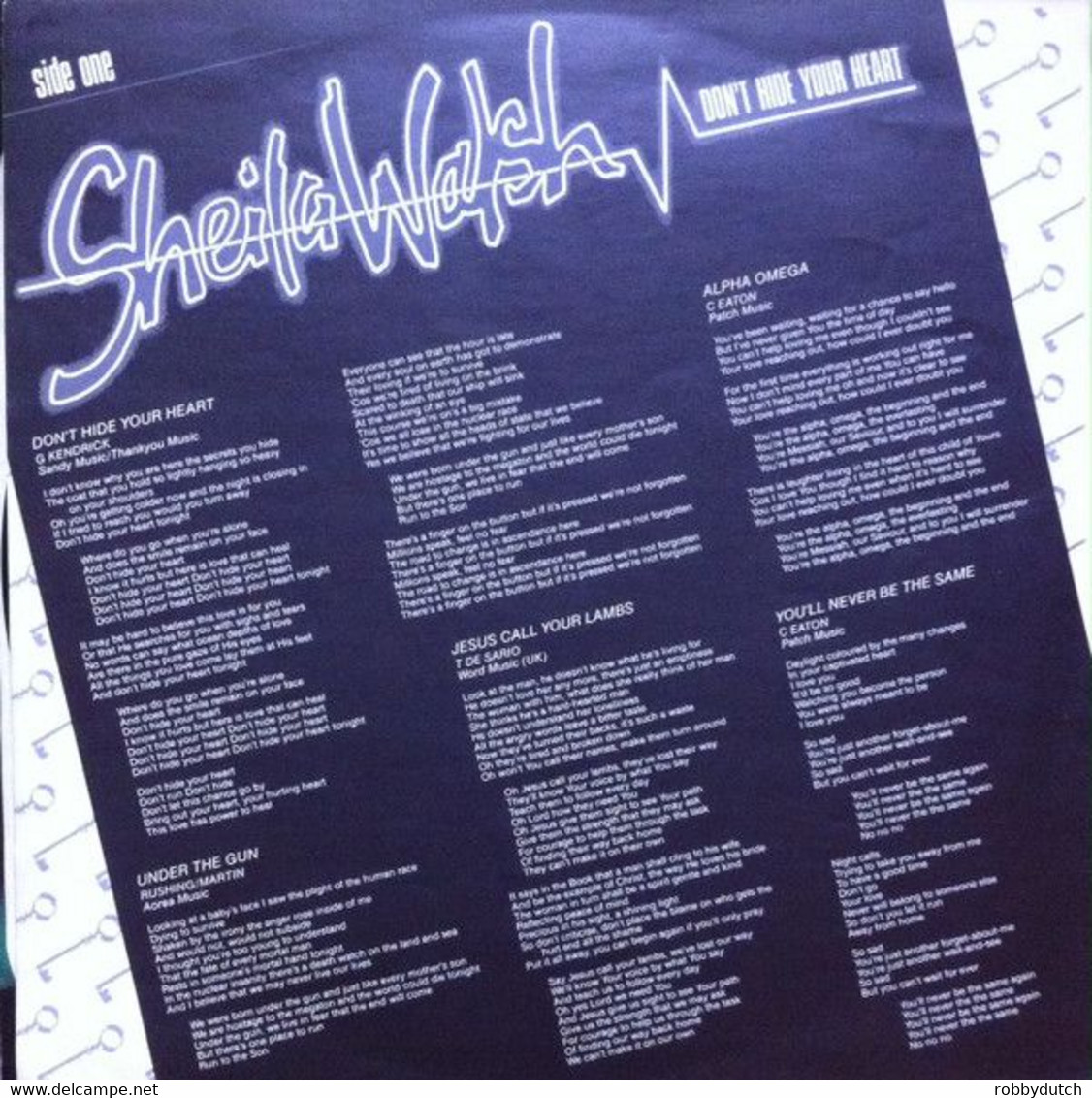 * LP * SHEILA WALSH - DON'T HIDE YOUR HEART (Germany 1985) - Religion & Gospel