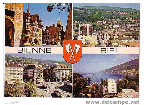 SUISSE -  BIENNE -  4 Vues Et Blason - N° 7933 - Bienne