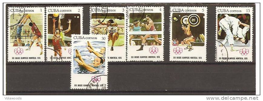Cuba - Serie Completa Usata: Giochi Olimpici Di Montreal 1976 - Ete 1976: Montréal