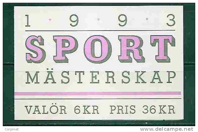 SWEDEN - SPORTS MÁSTERSKAP 1993 - BOOKLET - CARNET - Yvert # C 1743 -  VF USED - 1981-..