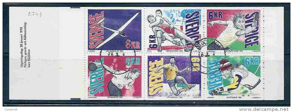 SWEDEN - SPORTS MÁSTERSKAP 1993 - BOOKLET - CARNET - Yvert # C 1743 -  VF USED - 1981-..