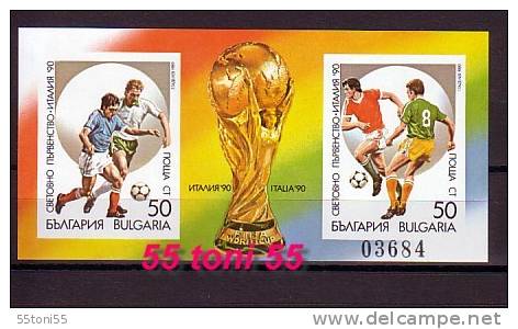 Bulgaria / Bulgarie  1989 World Cup Football – Italia I S/S- Imperf **MNH - 1990 – Italie