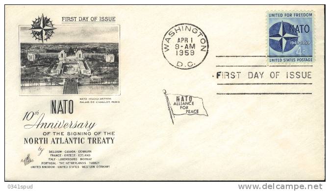 1959 USA FDC  OTAN NATO - NATO