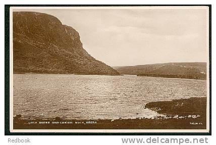 Real Photo Postcard Loch Brora And Carrol Rock Brora Sutherland Scotland  - Ref 9 - Sutherland