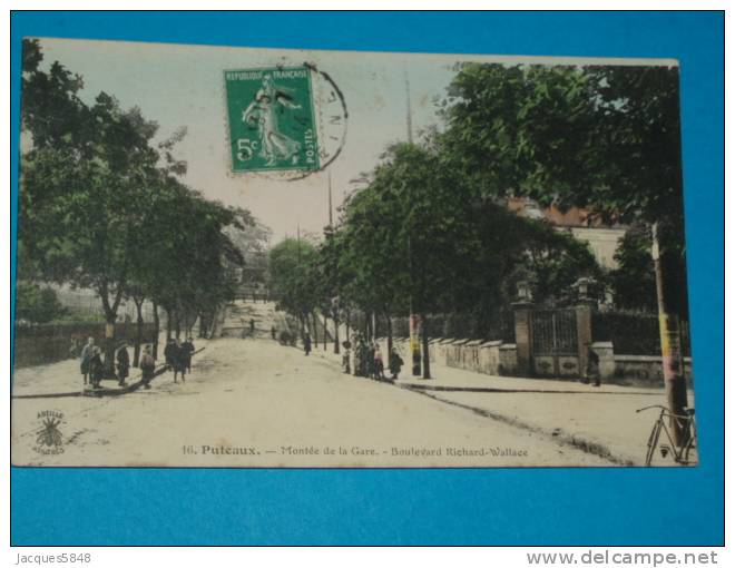 92) Puteaux - N° 16 - Montée De La Gare  - Boulevard Richard-wallace - Année 1914 - EDIT Abeille - Puteaux