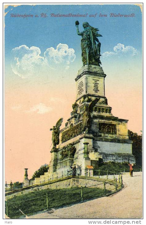 Rüdesheim A. Rhein - Nationaldenkmal Auf Dem Niederwald - Guerre 14/18- Nach Eupen (942) - Rüdesheim A. Rh.