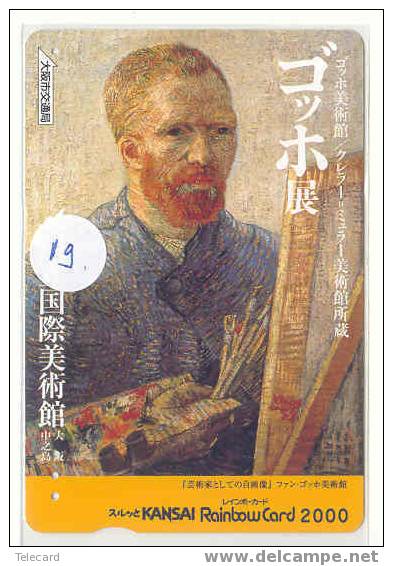 VINCENT VAN GOGH Sur Metrocarte Japan (19 - Painting