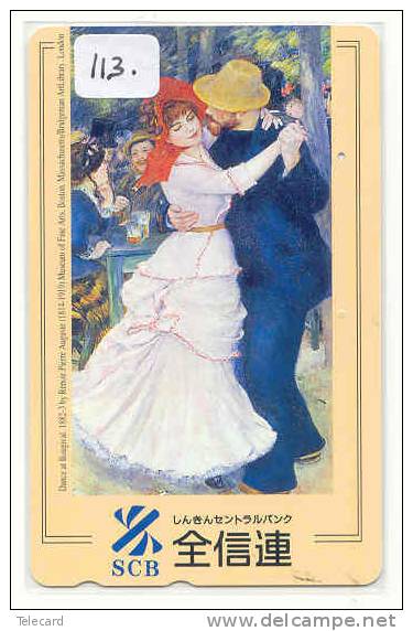 Phonecard VINCENT VAN GOGH Peint Par Renoir  (113) Telecarte Japon Art Peinture Painting Kunst Schilderij - Painting