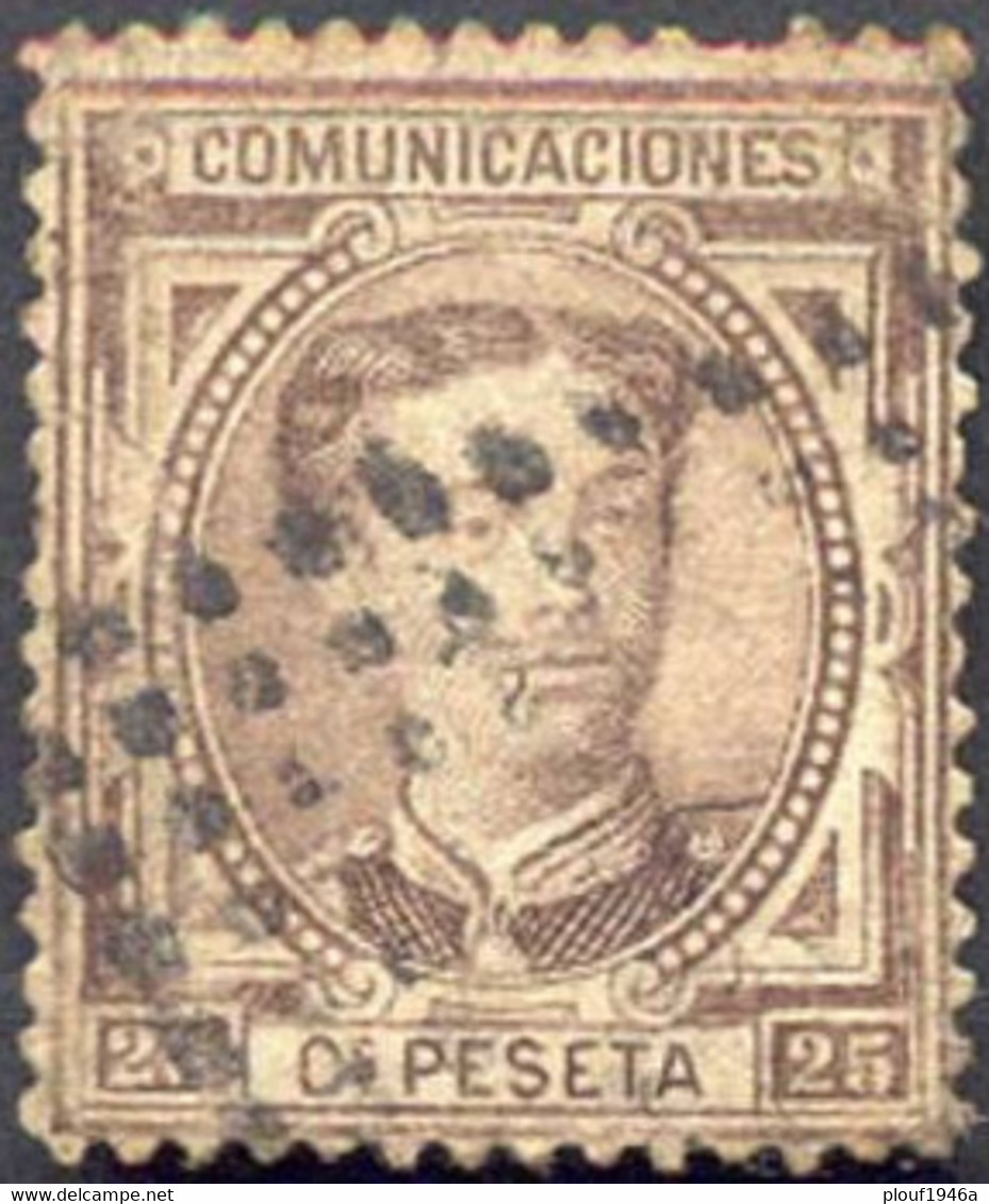 Pays : 166,6 (Espagne : Royaume (3) (Alphonse XII (1875-1886)))  Yvert Et Tellier N° :   166 (o) - Usati