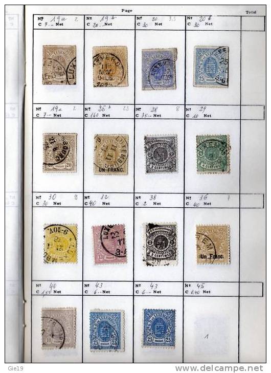 Carnet Circulation De   218 Timbres Du Luxembourg - Other & Unclassified