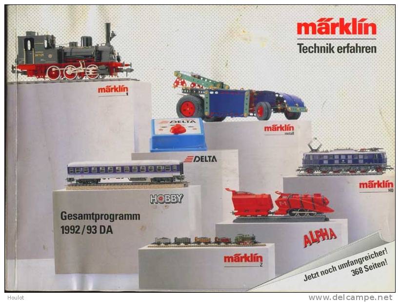 Großer Märklin Katalog Von 1992/93, Gesamtprogramm - Allemand