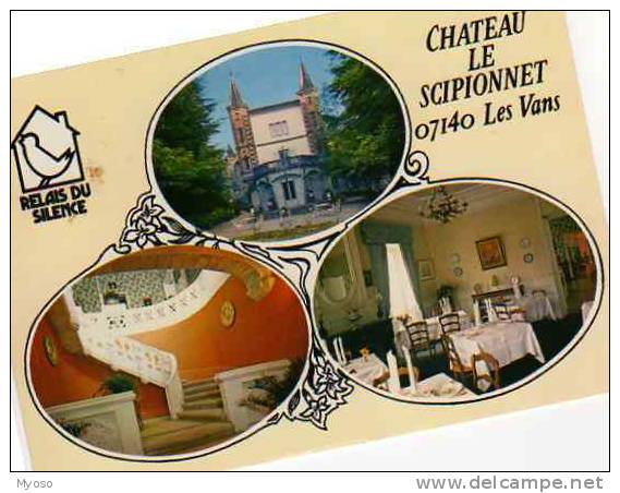 07 LES VANS Chateau Le Scipionnet Hotel Restaurant Bar - Les Vans