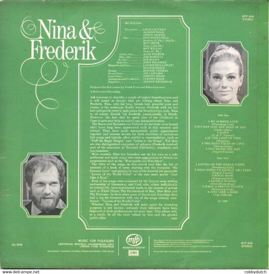 * LP * NINA & FREDERIK - SAME (England 1967) - Andere - Engelstalig