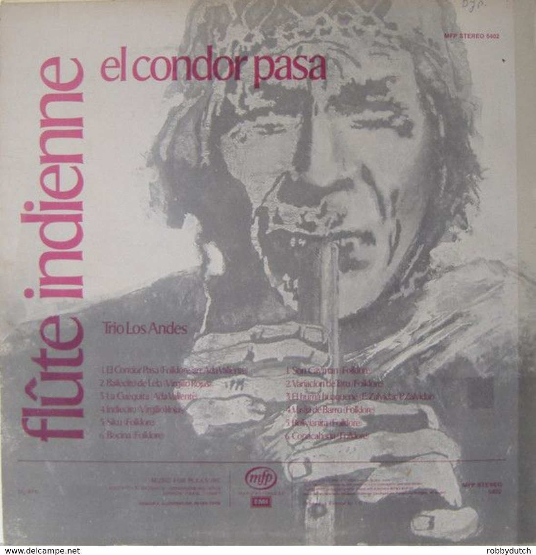 * LP * LOS ANDES - EL CONDOR PASA (FLÛTE INDIENNE) Ex-!!! - Musiques Du Monde