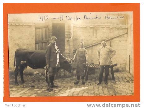 DEP 78 HOUILLE CARTE PHOTO DU BOUCHER H DAFFRE ? 1917 - Houilles