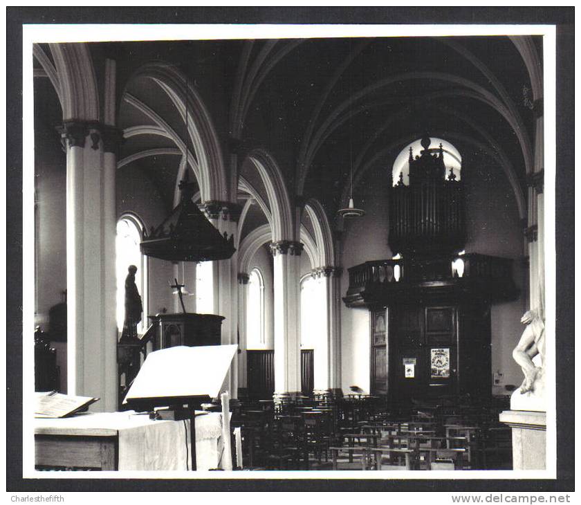 ZELDZAME PERSFOTO " KORBEEK DIJLE - St-Bartholomeuskerk " 14.5 X 12.5cm !! - Autres & Non Classés