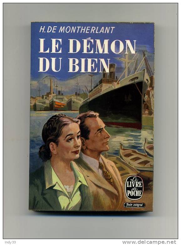 - LE DEMON DU BIEN   PAR H. DE MONTHERLANT . LE LIVRE DE POCHE N°48   1961 - Griezelroman