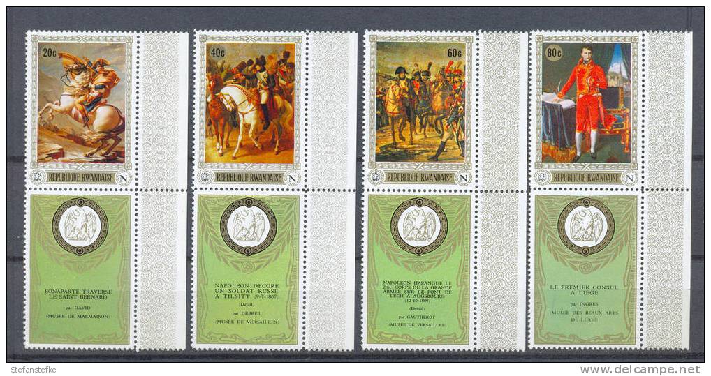 Rwanda Ocb Nr: 322 - 325 ** Avec Extra ! (zie  Scan) - Unused Stamps